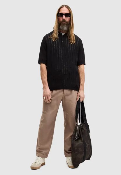 Поло MILLER AllSaints, черный