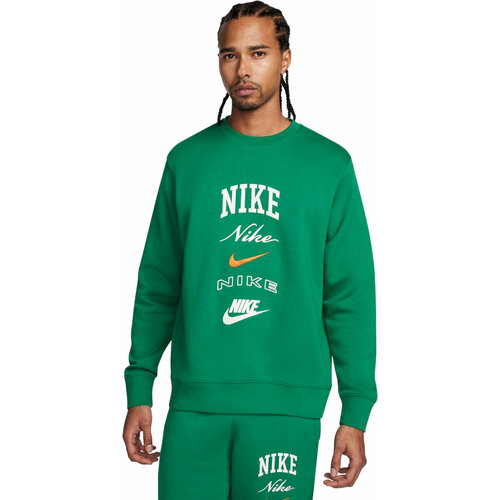 Лонгслив NIKE, размер S, зеленый