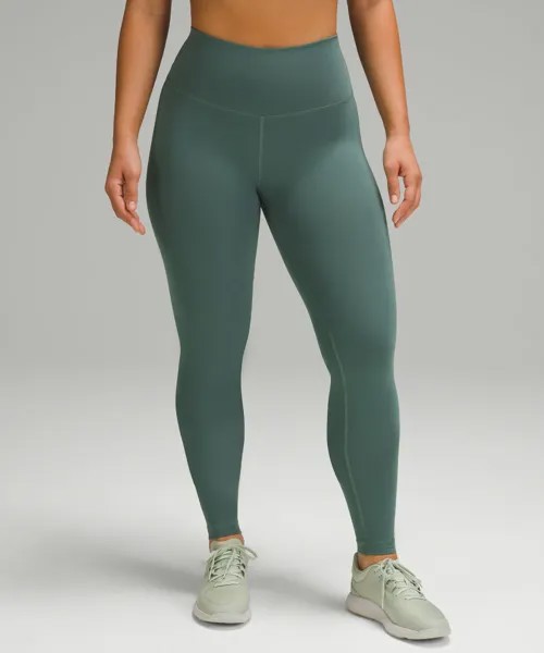 Леггинсы Wunder Train Contour Fit с высокой посадкой, Lululemon, зеленый