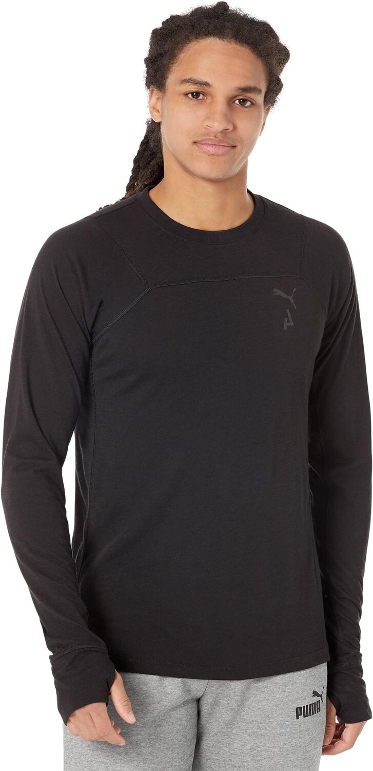 Пуловер PUMA Seasons Wool Long Sleeve, цвет Puma Black