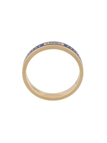 Foundrae кольцо Karma Thin из желтого золота