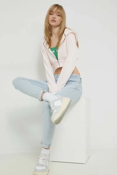 Толстовка Tommy Jeans, розовый