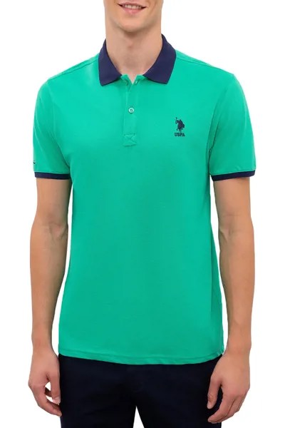 Футболка-поло мужская U.S. POLO Assn. G081SZ0110METZ20-E зеленая S