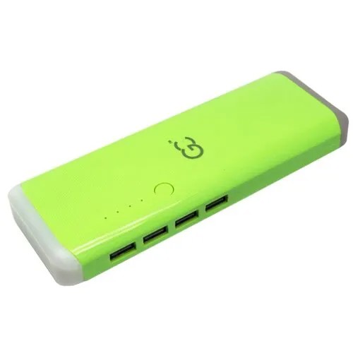 Мобильный аккумулятор GC GP-10.0 GN (Green) 4 USB с LED фонариком