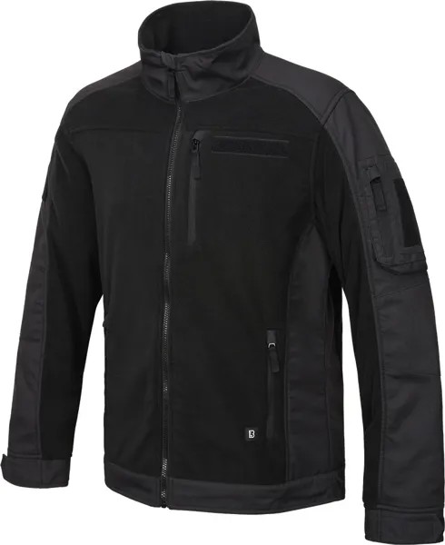 Куртка Brandit Jacke Fleece Ripstop Jacket, черный