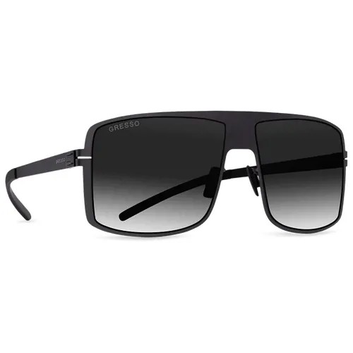 Солнцезащитные очки Gresso, квадратные, градиентные, с защитой от УФ, черный