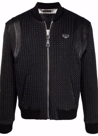 Philipp Plein плетеный бомбер