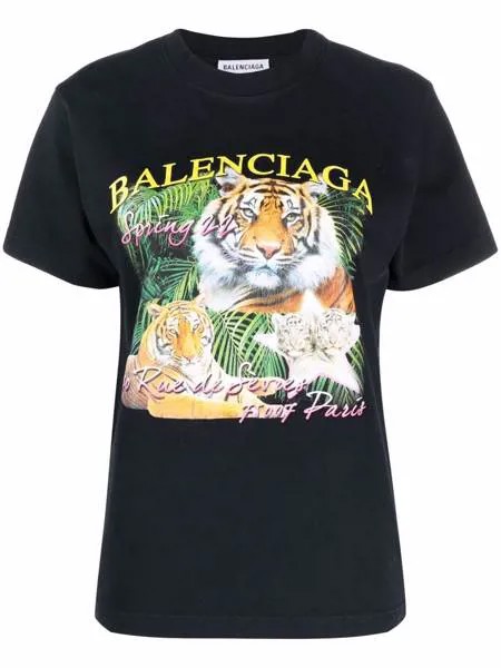 Balenciaga футболка с графичным принтом