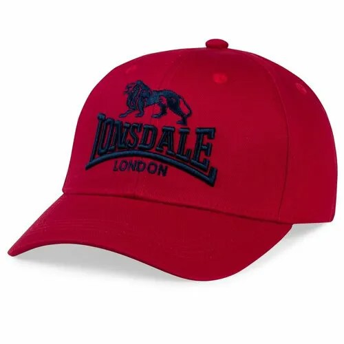 Бейсболка LONSDALE Кепка Lonsdale Salford Dark Red, размер 56-59, красный