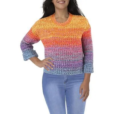 Женский пуловер миди разной вязки цвета морской волны с воротником-стойкой Shell Plus 2X BHFO 5092