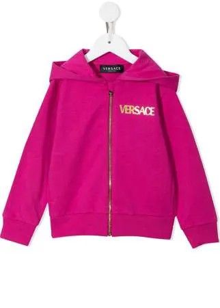 Versace Kids худи на молнии с логотипом Medusa