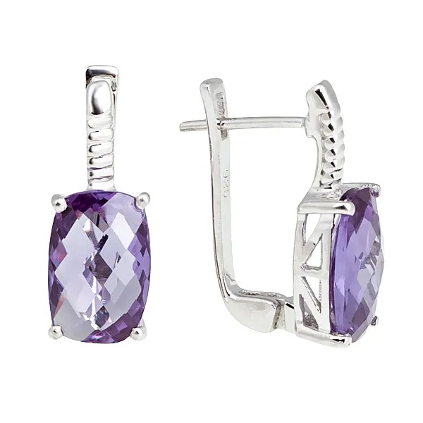 Серьги женские из серебра Balex Jewellery 2410931693, александрит