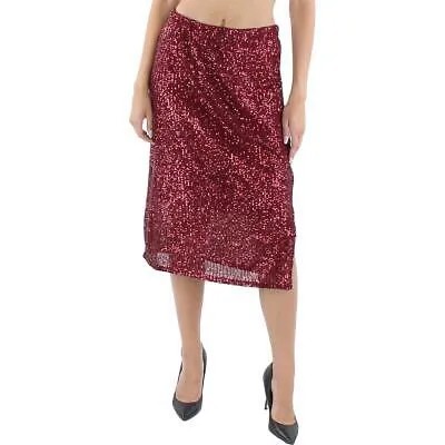 Женская красная эластичная юбка-карандаш миди Vince Camuto M BHFO 2943
