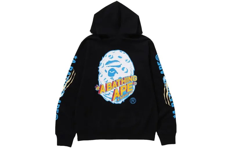 Мужская толстовка ограниченной серии FW23 Mid-Autumn Festival A Bathing Ape, черный