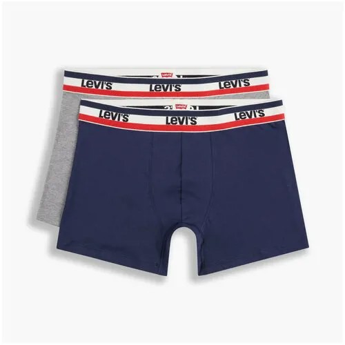 Трусы боксеры LEVIS MEN SPRTSWR LOGO BOXER BRIEF 2P Мужчины 37149-0203 S