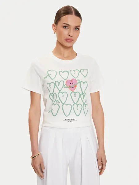 Футболка стандартного кроя Weekend Max Mara, белый