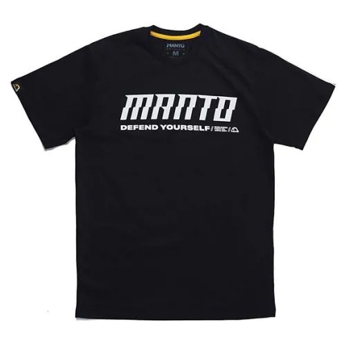 Футболка Manto, силуэт полуприлегающий, размер S, черный