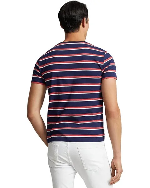 Футболка Polo Ralph Lauren Classic Fit Color-Blocked Jersey T-Shirt, цвет Newport Navy Multi