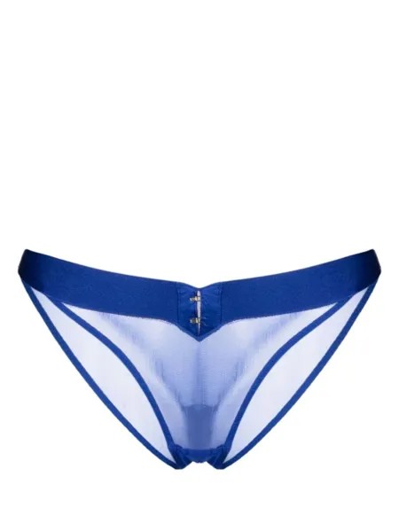 Agent Provocateur трусы-стринги Caity из тюля, синий
