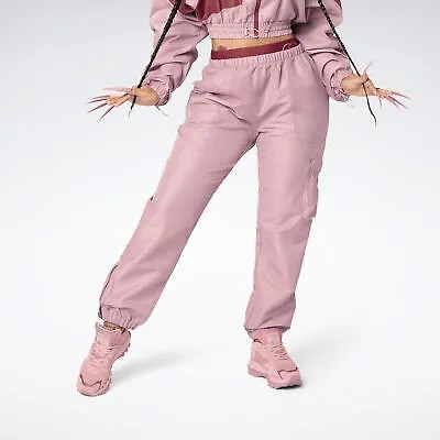 Женские брюки Reebok Cardi B Pants Sandy Rose Pink Sportswear Jogger Bottoms Trousers