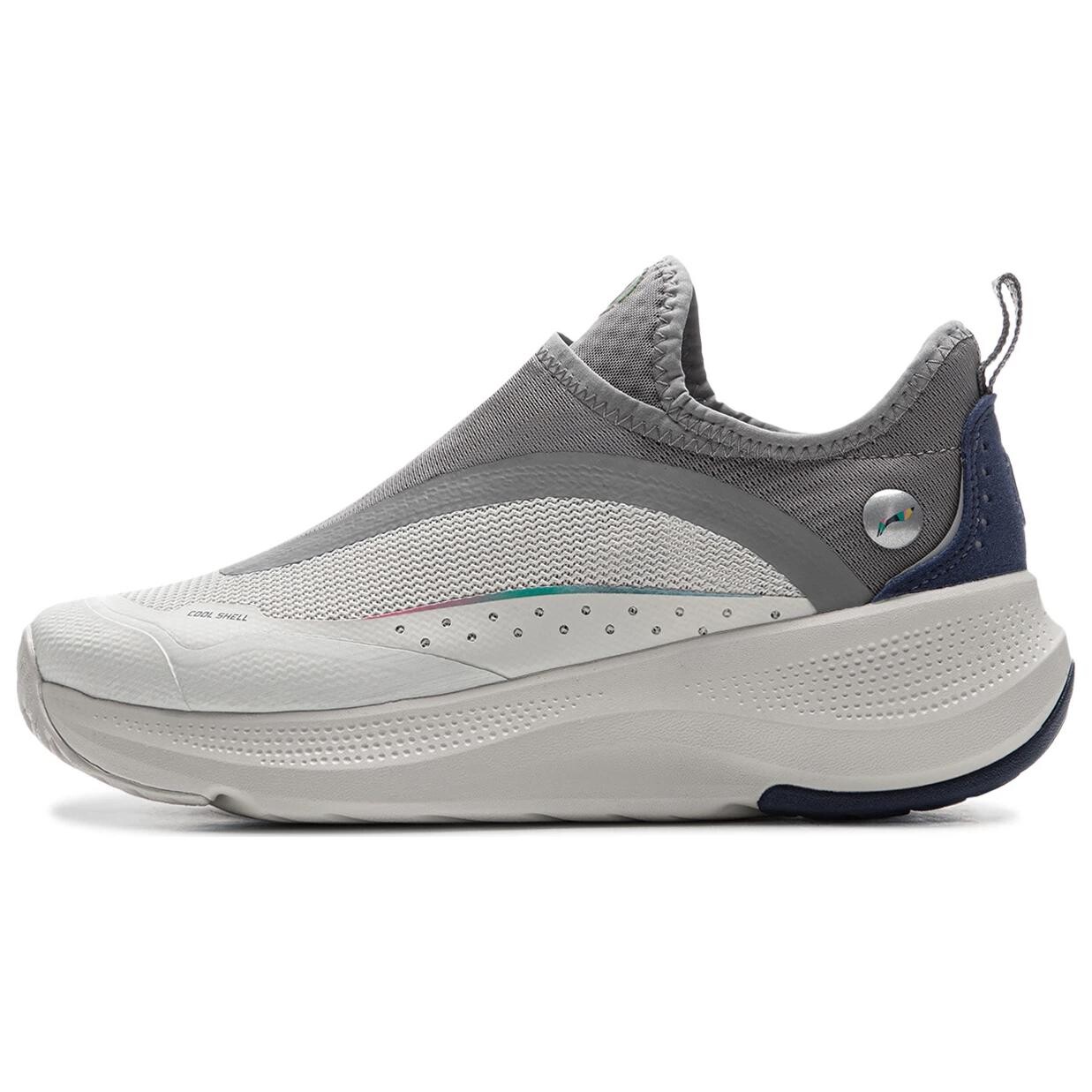Кроссовки LINING Lifestyle Shoes Women's Low-top Antarctic Gray / Slate Gray, серый