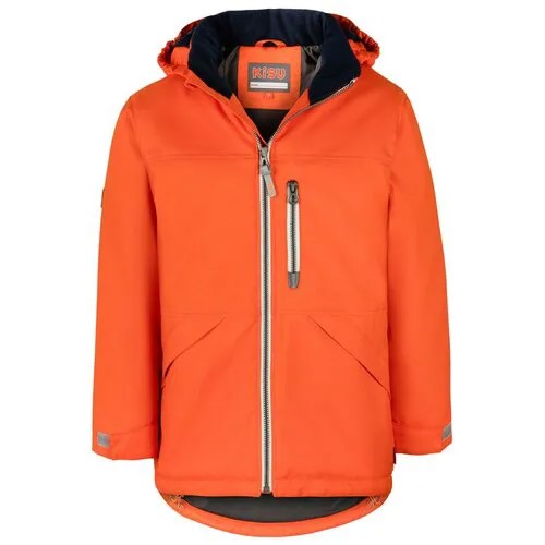 Куртка KISU, размер 116, оранжевый