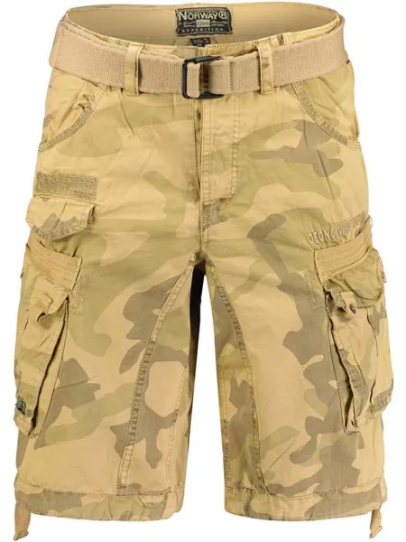 Тканевые шорты Geographical Norway, бежевый