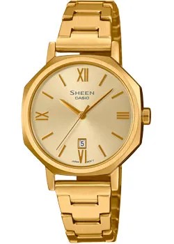 Японские наручные  женские часы Casio SHE-4554G-9A. Коллекция Sheen