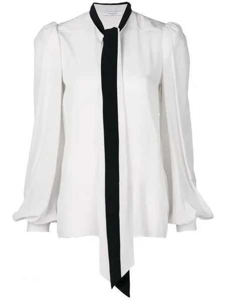 Givenchy блузка с отделкой на вороте