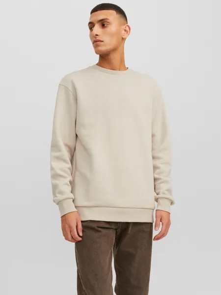Толстовка Jack & Jones Basic Sweater Pullover JJEBRADLEY, песочный