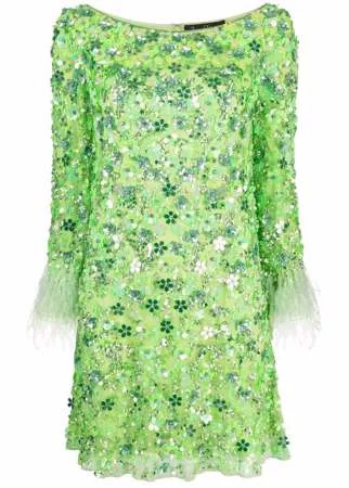 Jenny Packham платье мини с пайетками