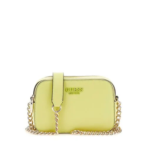 Сумка GUESS, фактура гладкая, матовая, желтый