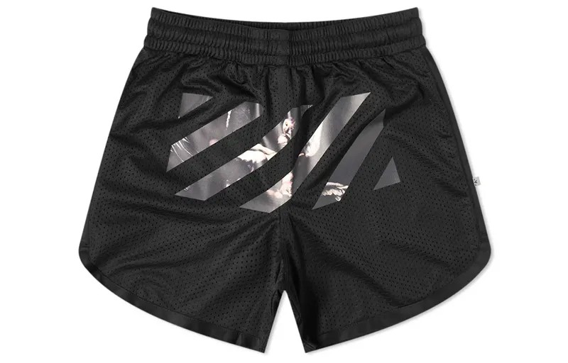 Сетчатые шорты Caravaggio Arrows Off-White
