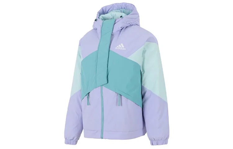 Пуховик женский сиреневый Adidas