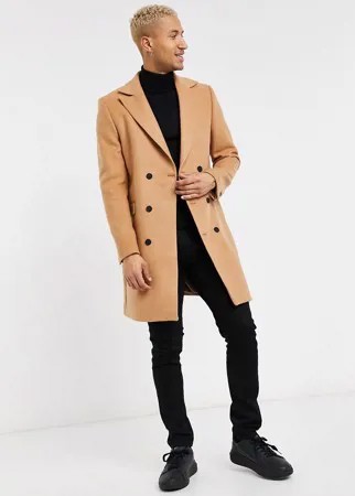 Шерстяное пальто Bolongaro Trevor Mikey-Коричневый цвет
