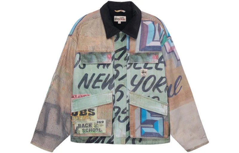 Куртка унисекс многоцветная Stussy, цвет Multicolor