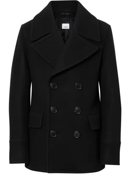 Бушлат с широкими лацканами Burberry, черный