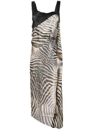 Jean Paul Gaultier Pre-Owned платье 200-х годов с зебровым принтом