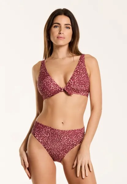 Трусы-плавки TEDDY FIXED SET HIGHWAIST Shiwi, цвет blossom pink leopard