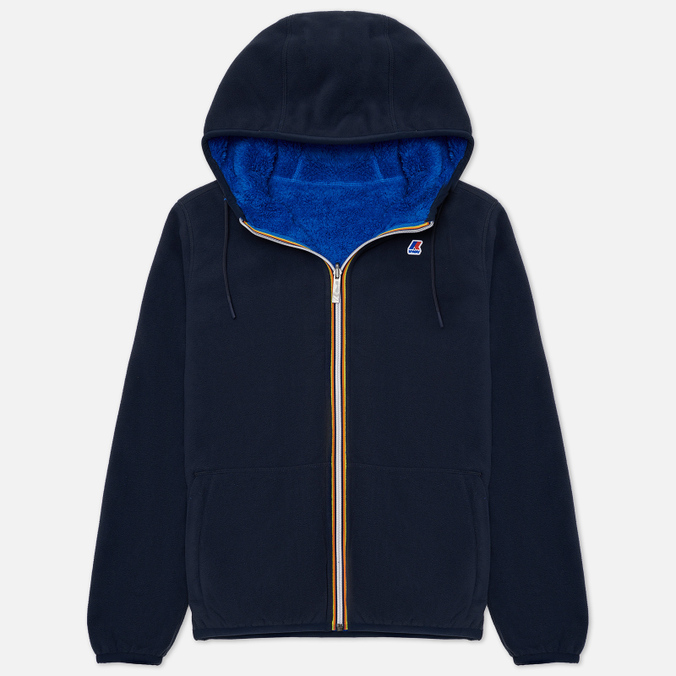 Мужская флисовая куртка K-Way Jacques Polar Reversible синий, Размер S
