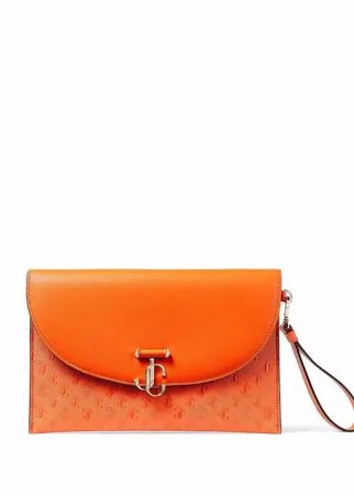 Jimmy Choo клатч-конверт с логотипом JC