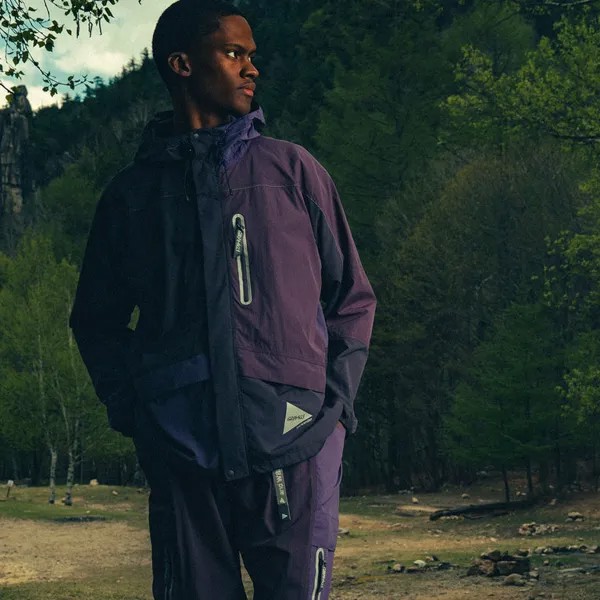 Толстовка X And Wander Patchwork Wind Hoodie Gramicci, фиолетовый