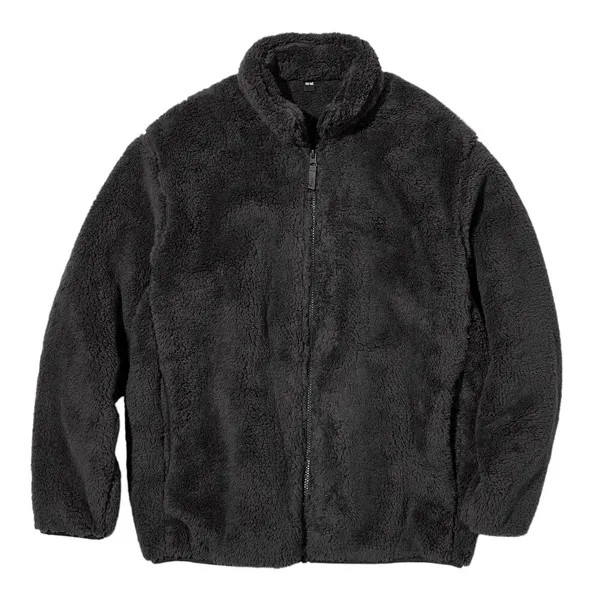 Куртка Uniqlo Fluffy Fleece, темно-серый (Размер M)