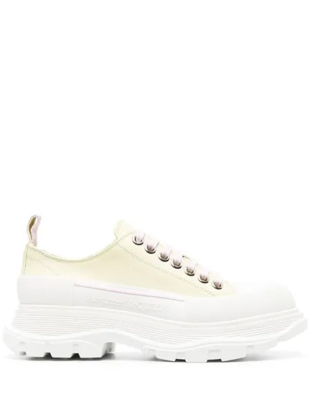 Alexander McQueen массивные кроссовки Tread Slick, желтый