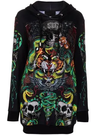 Philipp Plein худи с кулиской и логотипом