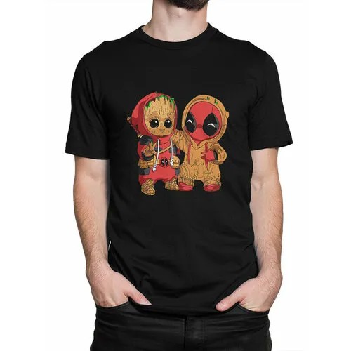 Футболка Design Heroes, размер XS, чёрный
