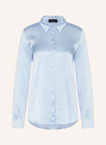 Блуза рубашка monari aus Satin, светло-синий