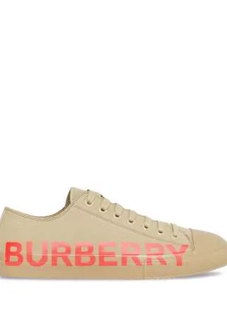 Burberry кеды с логотипом