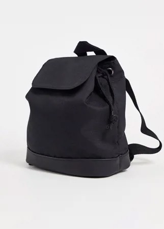 Черный нейлоновый маленький рюкзак в стиле ретро ASOS DESIGN-Черный цвет