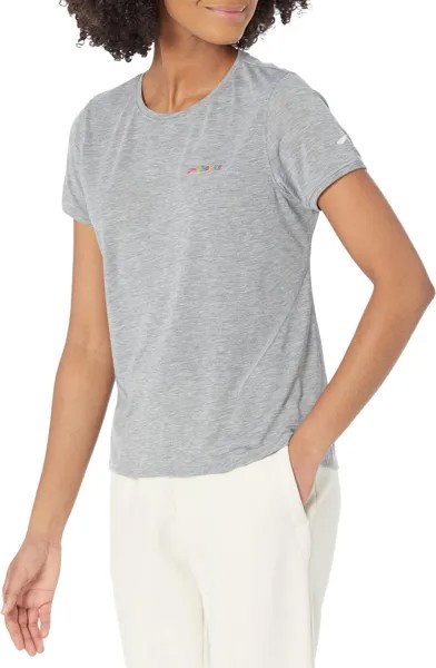 Футболка Brooks Distance Short Sleeve 2.0, цвет Heather Ash/Brooks Multi